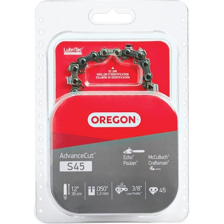 Oregon Cutting Oregon AdvanceCut 12 In. Chainsaw Chain S45